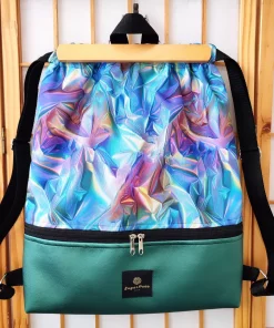 designer gym bag hologram zöld